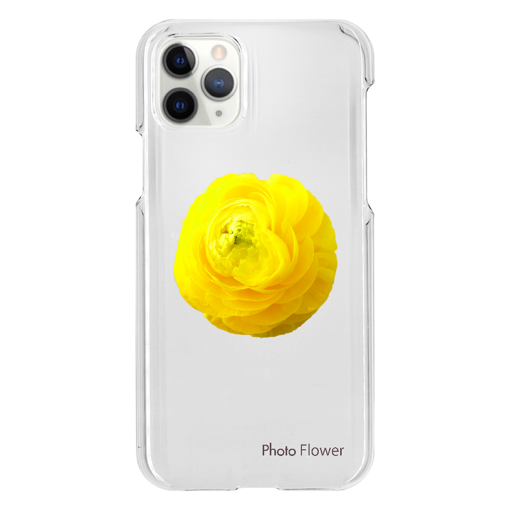 ラナンキュラスの花　イエロー iPhone11 Pro（透明）