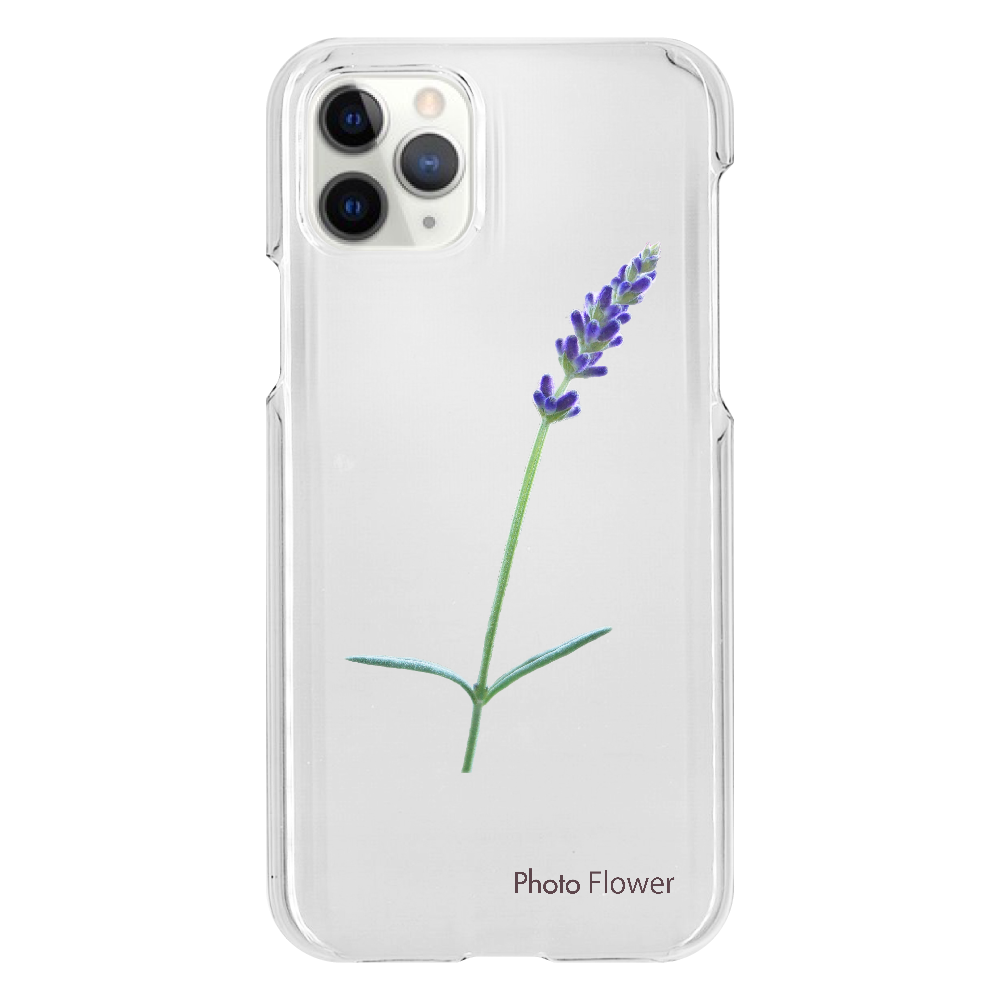 ラベンダーの花　ブルー iPhone11 Pro（透明）