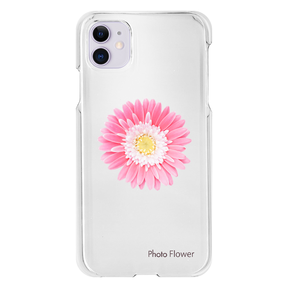 ガーベラの花　ピンク iPhone11(透明）