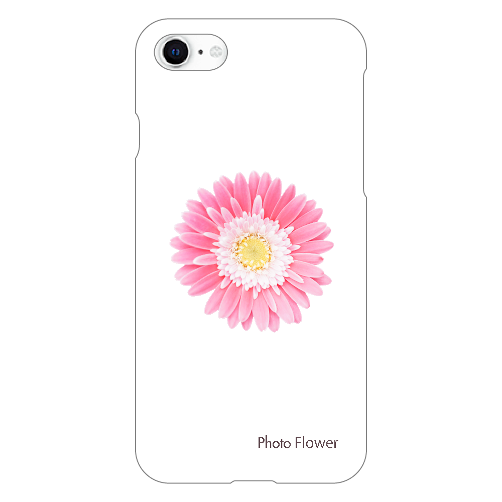 ガーベラの花　ピンク iPhoneSE2/SE3 (第2世代・第3世代) (透明）
