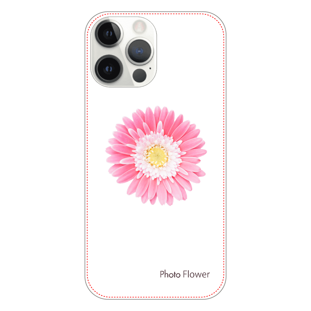 ガーベラの花　ピンク iPhone12 ProMax（透明）