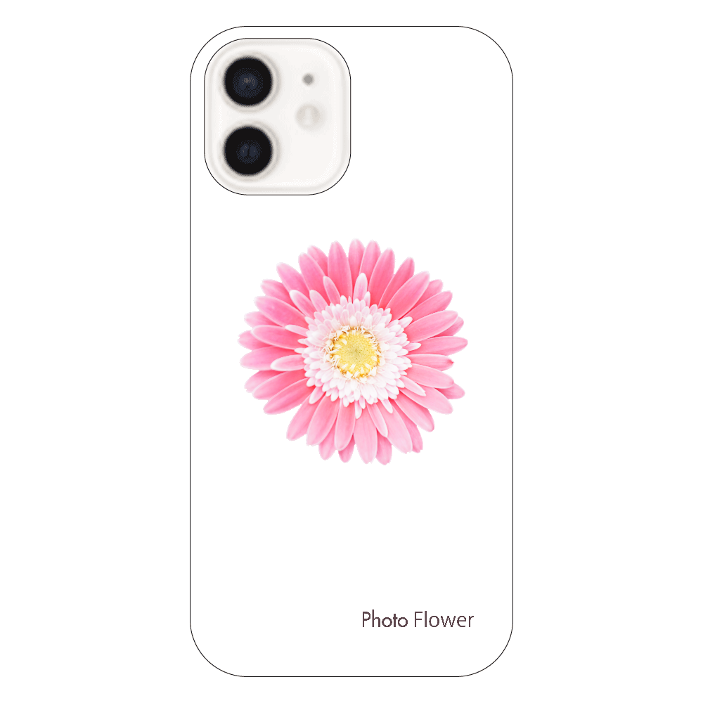 ガーベラの花　ピンク iPhone12（透明）