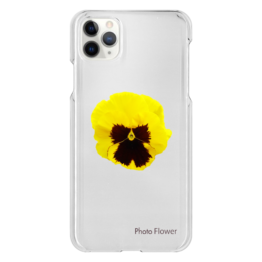 パンジーの花　イエロー iPhone 11 ProMax（透明）