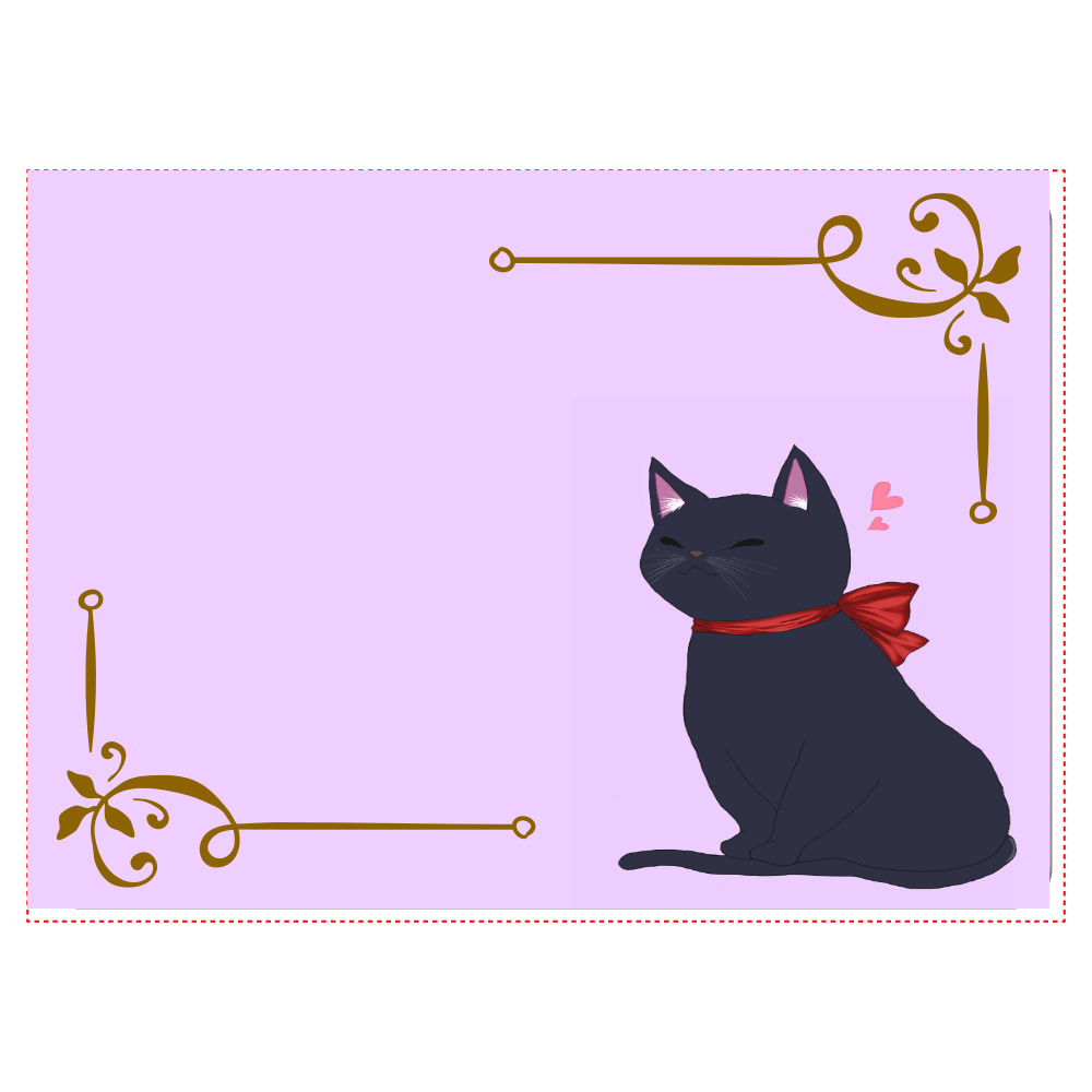 黒猫 スマホケースタブレットケース汎用Mサイズ1