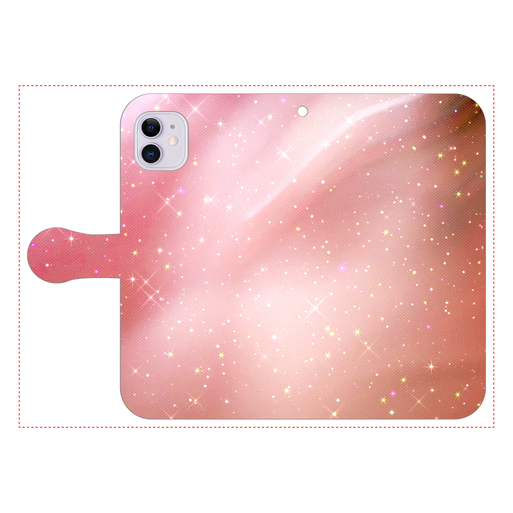 Red Flame iPhone11 手帳型スマホケース
