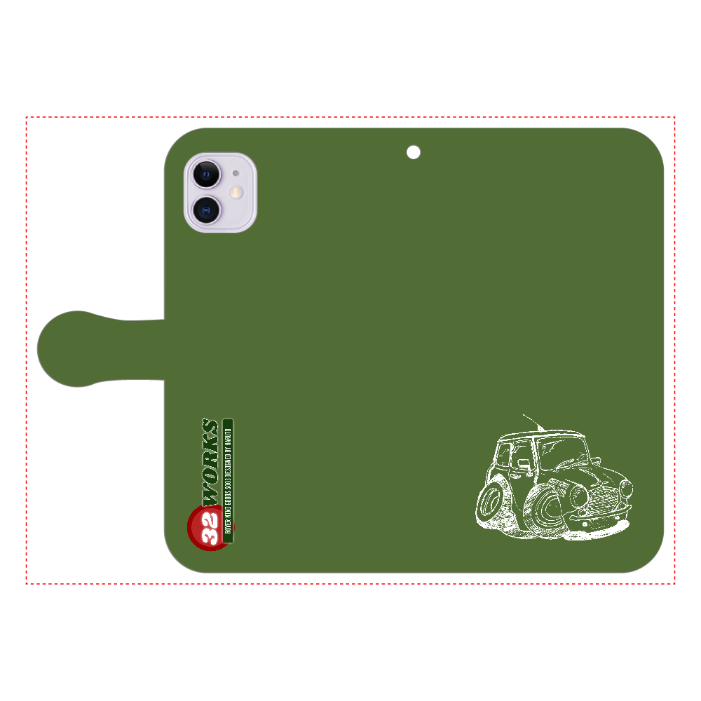 Rover Mini イラスト Iphone11 手帳型 スマホケースの商品購入ページ オリジナルプリントグッズ販売のオリラボマーケット