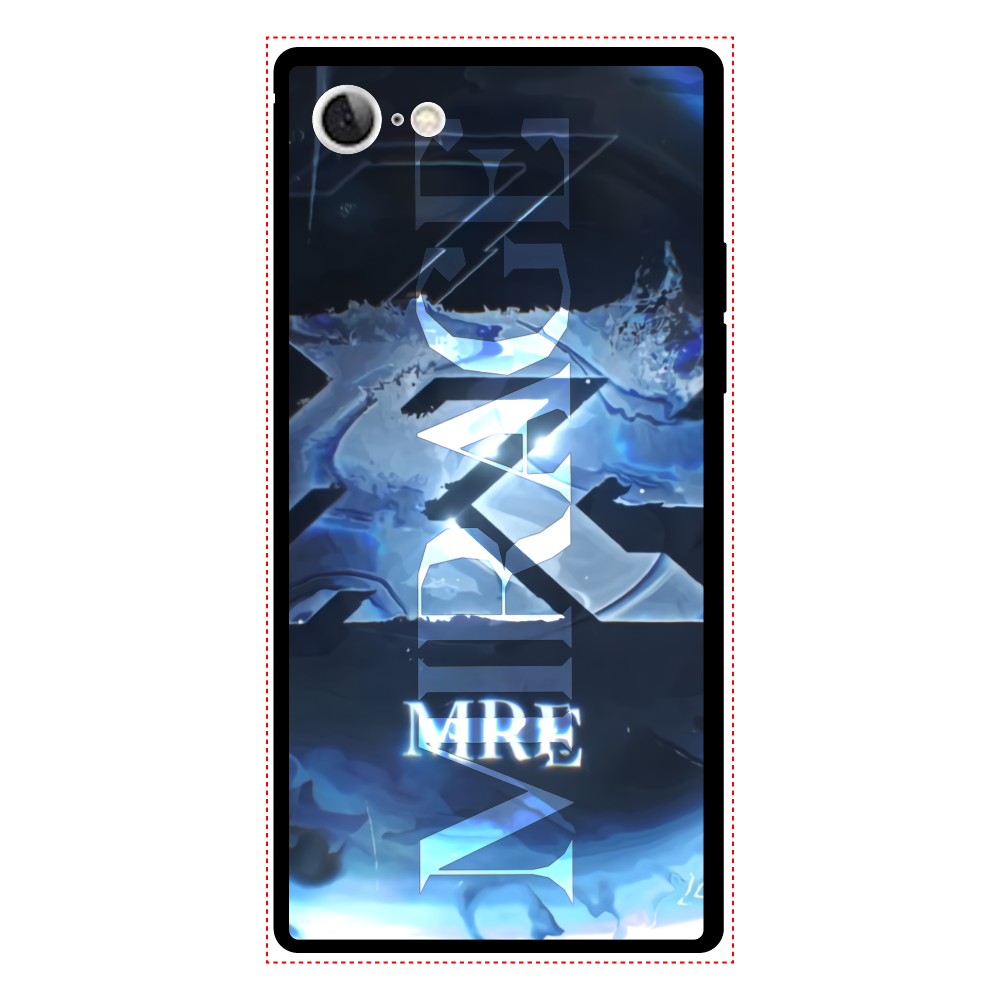 Mirage 【7/8】 iPhone8 背面強化ガラス(スクエア）