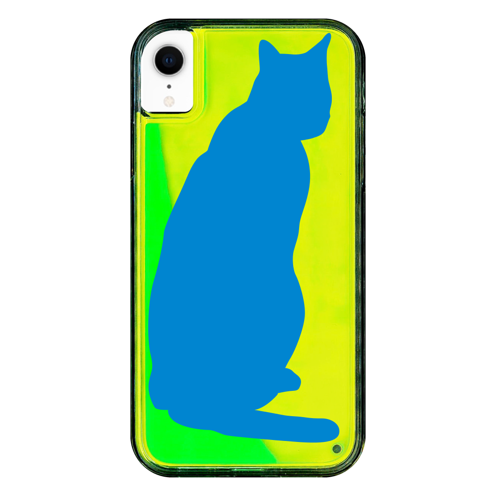 猫のネオンサンドケースiPhoneXR iPhoneXR ネオンサンドケース