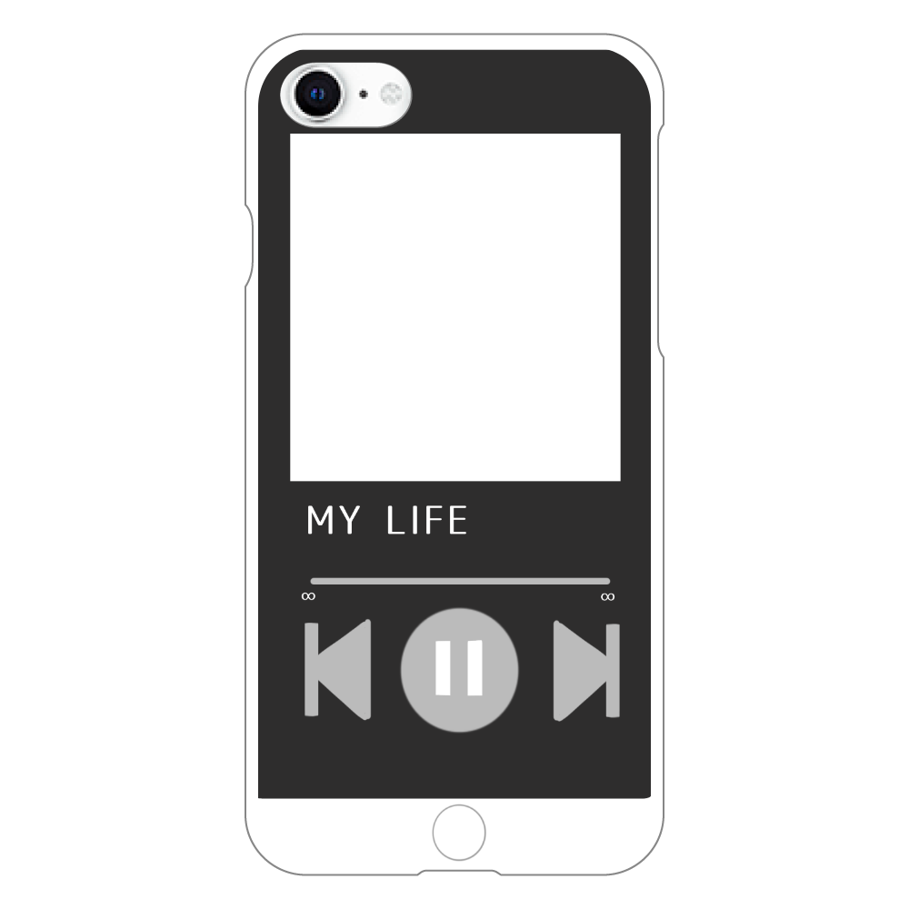 私の人生再生中iPhoneSE2/SE3 (第2世代・第3世代) (透明）1