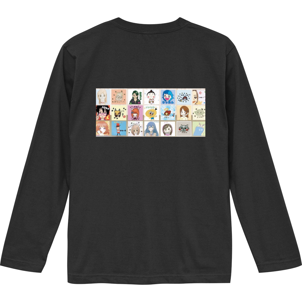 表CORO　ｍUSIC　裏　コロTEAMメンバーアイコン　豪華TシャツロングスリーブTシャツ2