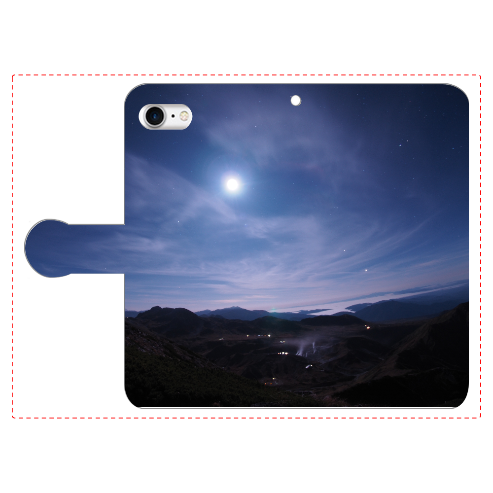 立山室堂と星 iPhoneSE2/SE3 手帳型スマホケース　