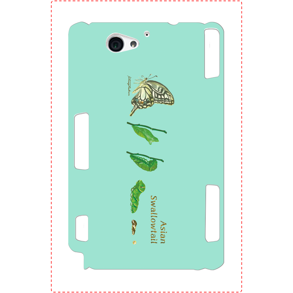 Asian Swallowtail Androidケース Xperia A2(SO-04F)