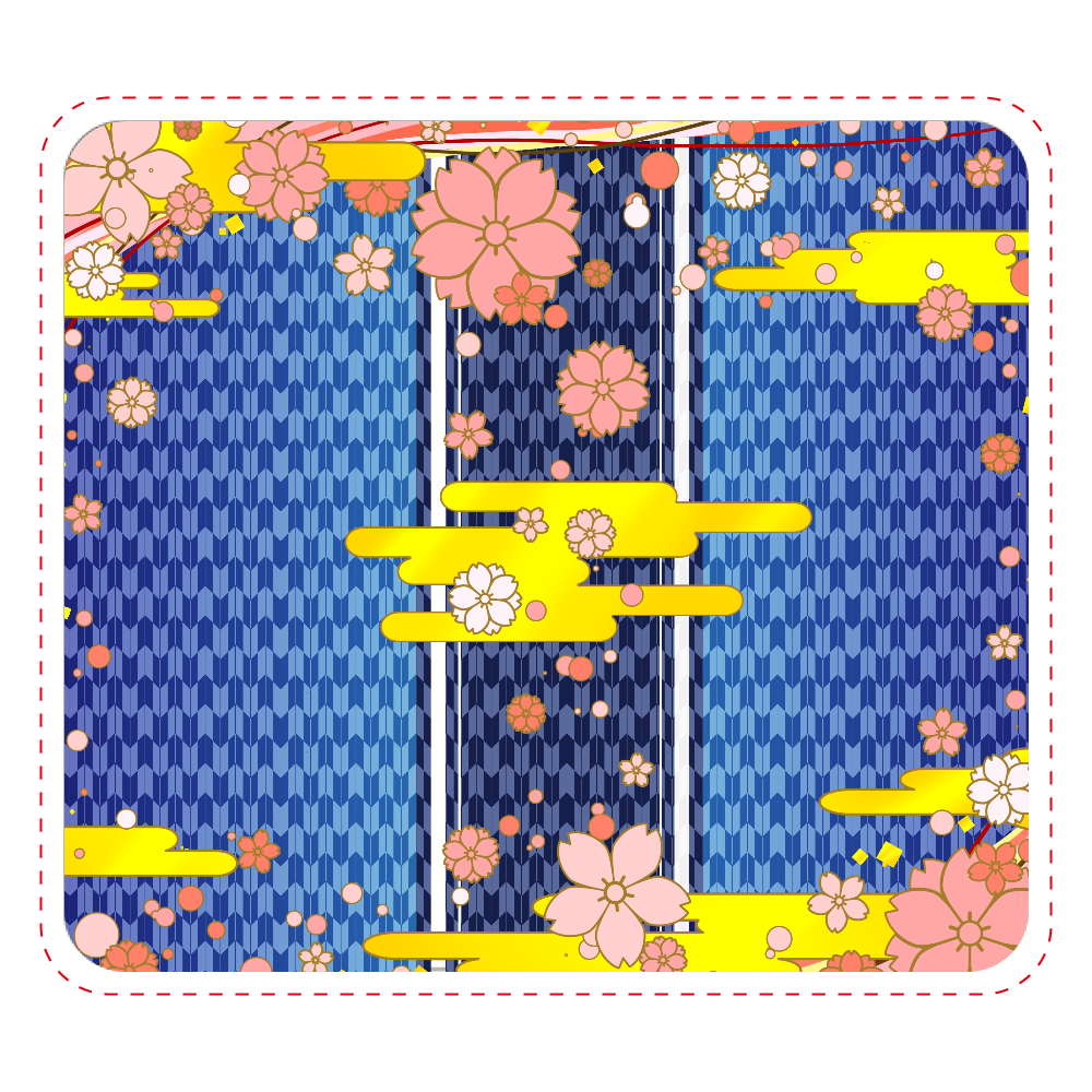 矢絣桜 マウスパッド