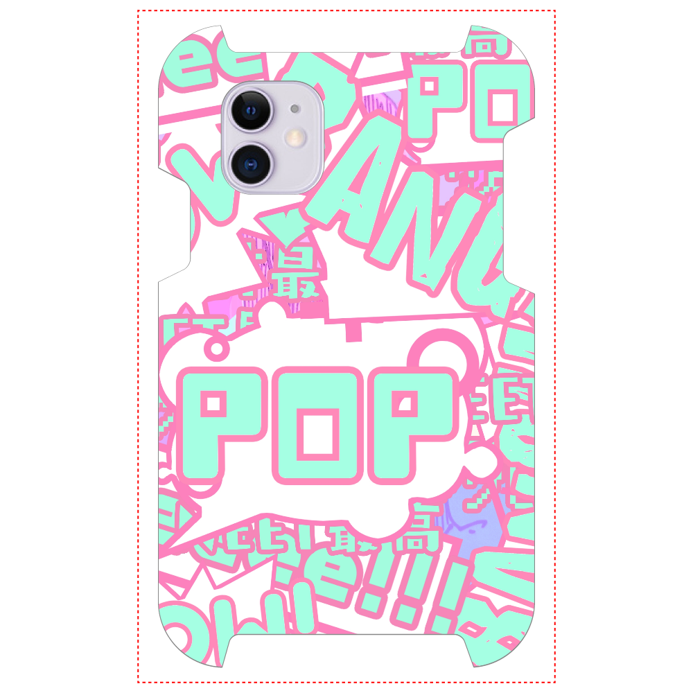 POPロゴ pink 【スマホケース】 iPhone 11
