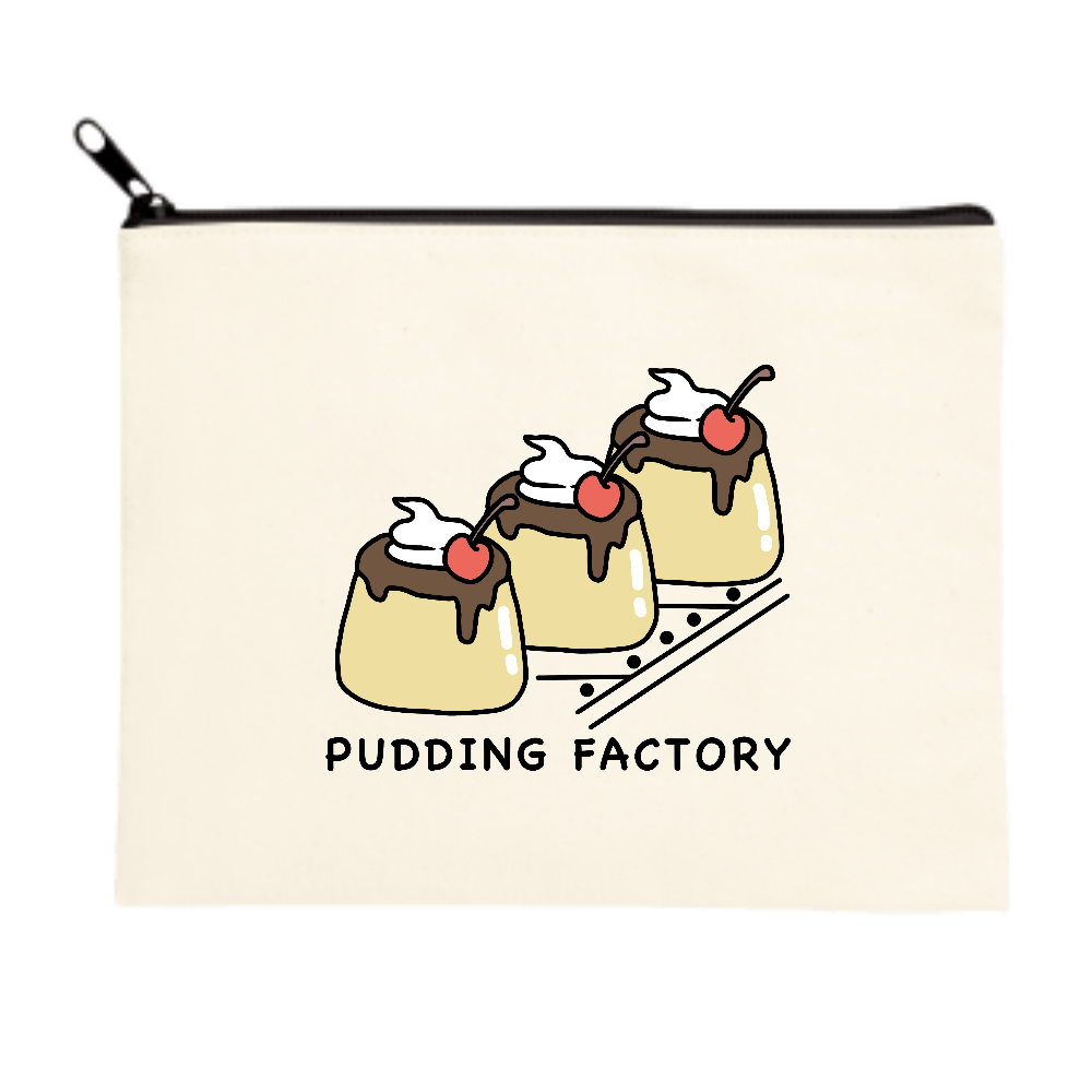 PUDDING FACTORY キャンバスポーチ（Ｍ）