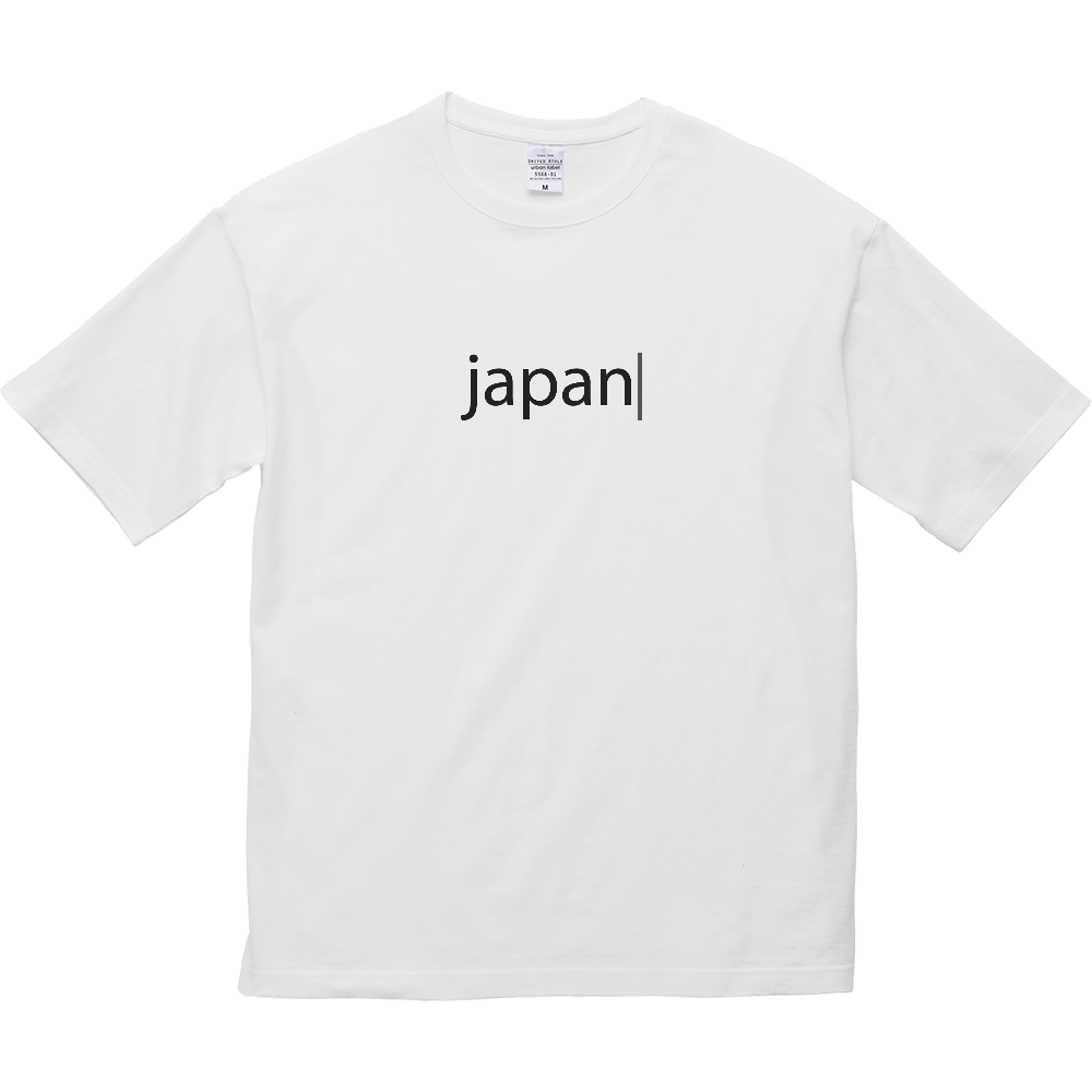 japan| Black Logo / Tshirt 5.6オンス ビッグシルエット Ｔシャツ