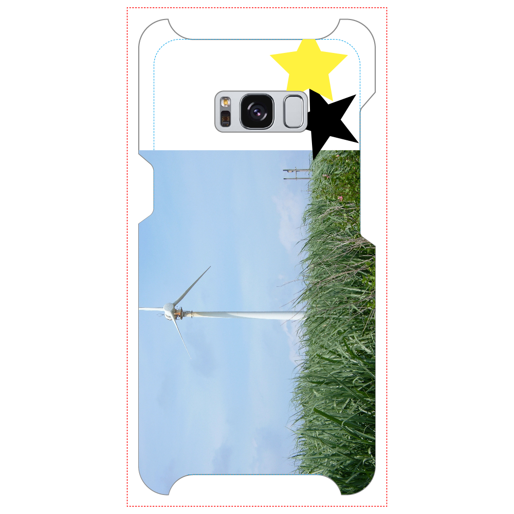 さとうきび畑と風車　Galaxy S8 