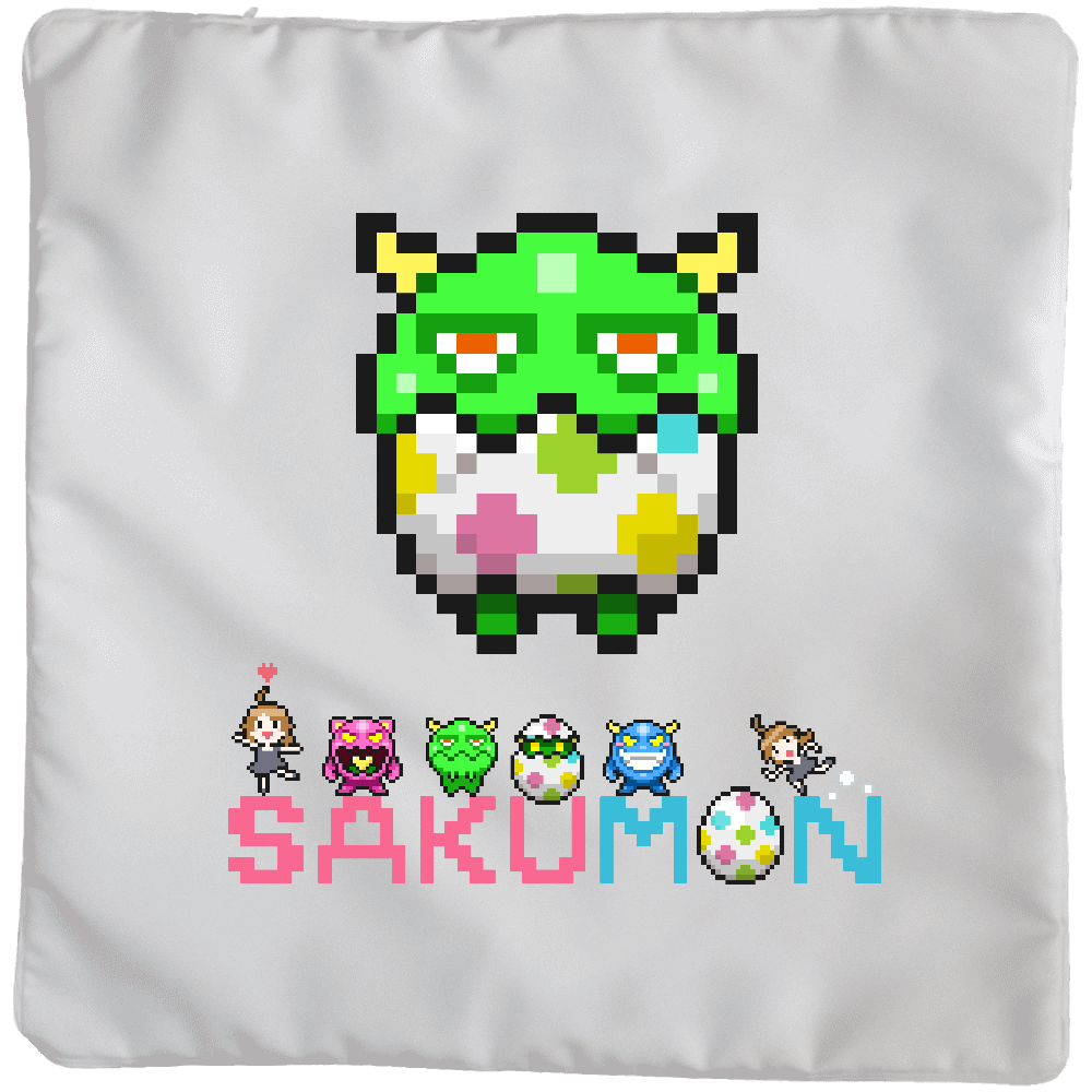 さくえだモンスタークッションカバー 大 45cm の商品購入ページ オリジナルプリントグッズ販売のオリラボマーケット さくえだモンスタークッションカバー 大 45cm の商品購入ページ オリジナルプリントグッズ販売のオリラボマーケット