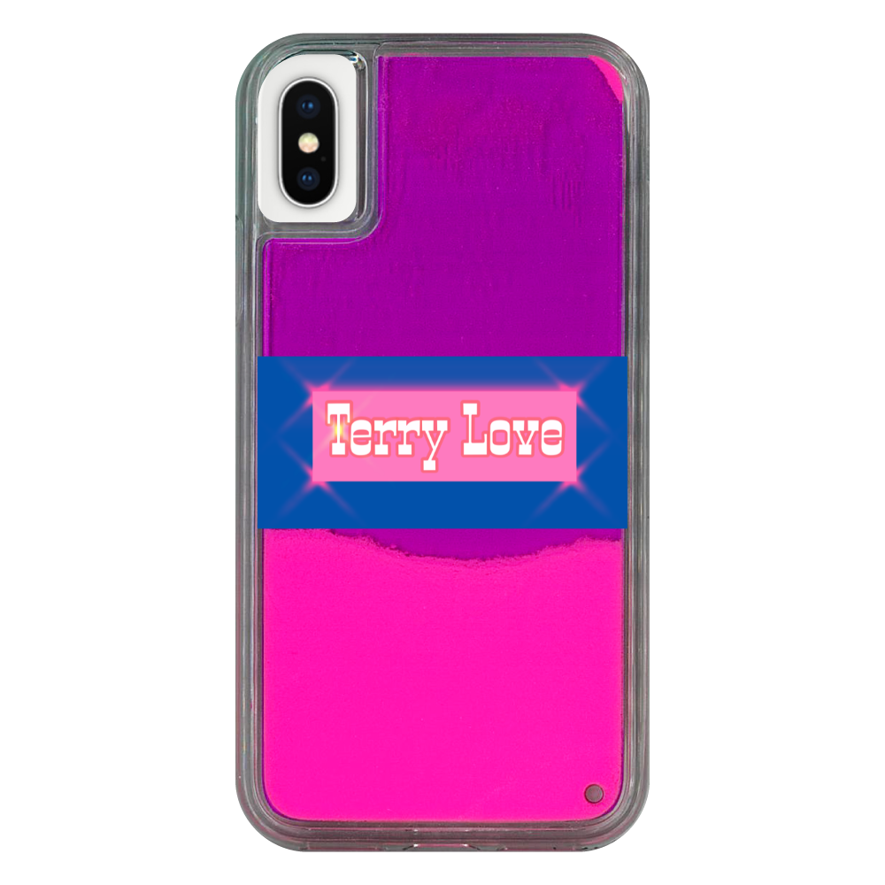 Terry love スマホケース iPhoneX/XS ネオンサンドケース