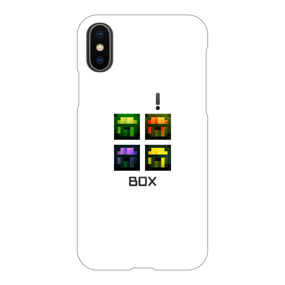 「4BOX」　iPhoneケース iPhoneX/Xs(白)