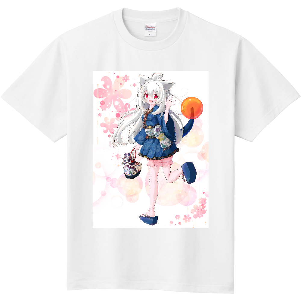 ケモ耳ちゃん長袖tシャツの商品購入ページ オリジナルプリントグッズ販売のオリラボマーケット