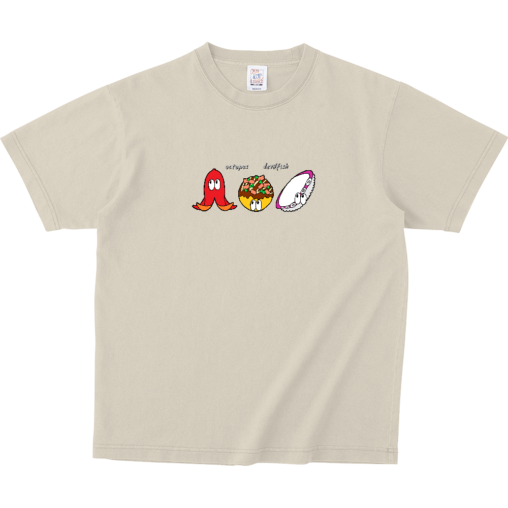 タコ/モンスター ピグメントＴシャツ