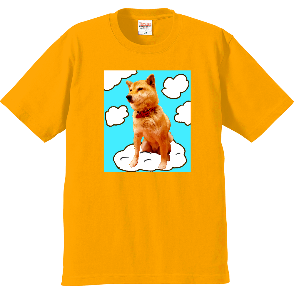 雲に乗ってる柴犬 プレミアムTシャツ