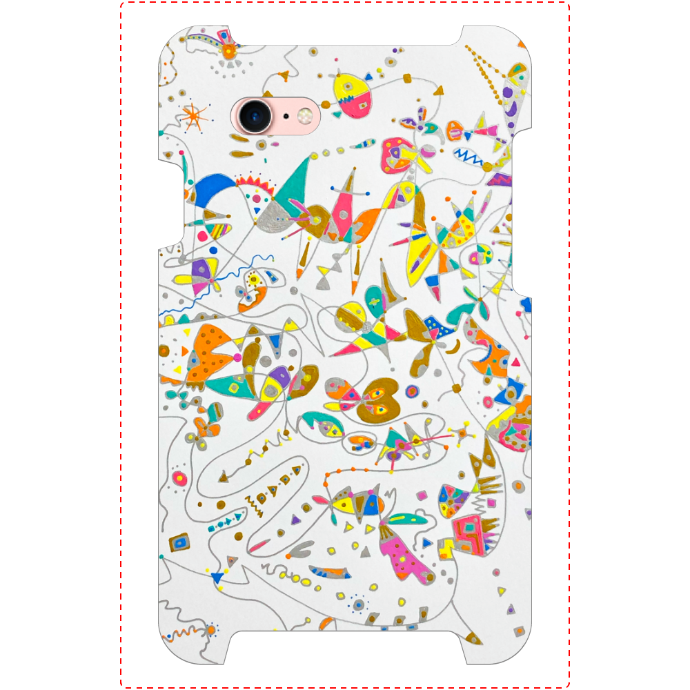 ぶちょうイラスト ロゴなし Iphone7 ミラーケース カード収納付の商品購入ページ オリジナルプリントグッズ販売のオリラボマーケット