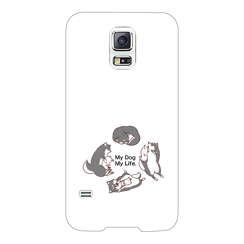 Androidスマホケース　黒柴さん Galaxy S5(SC-04F/SCL23)