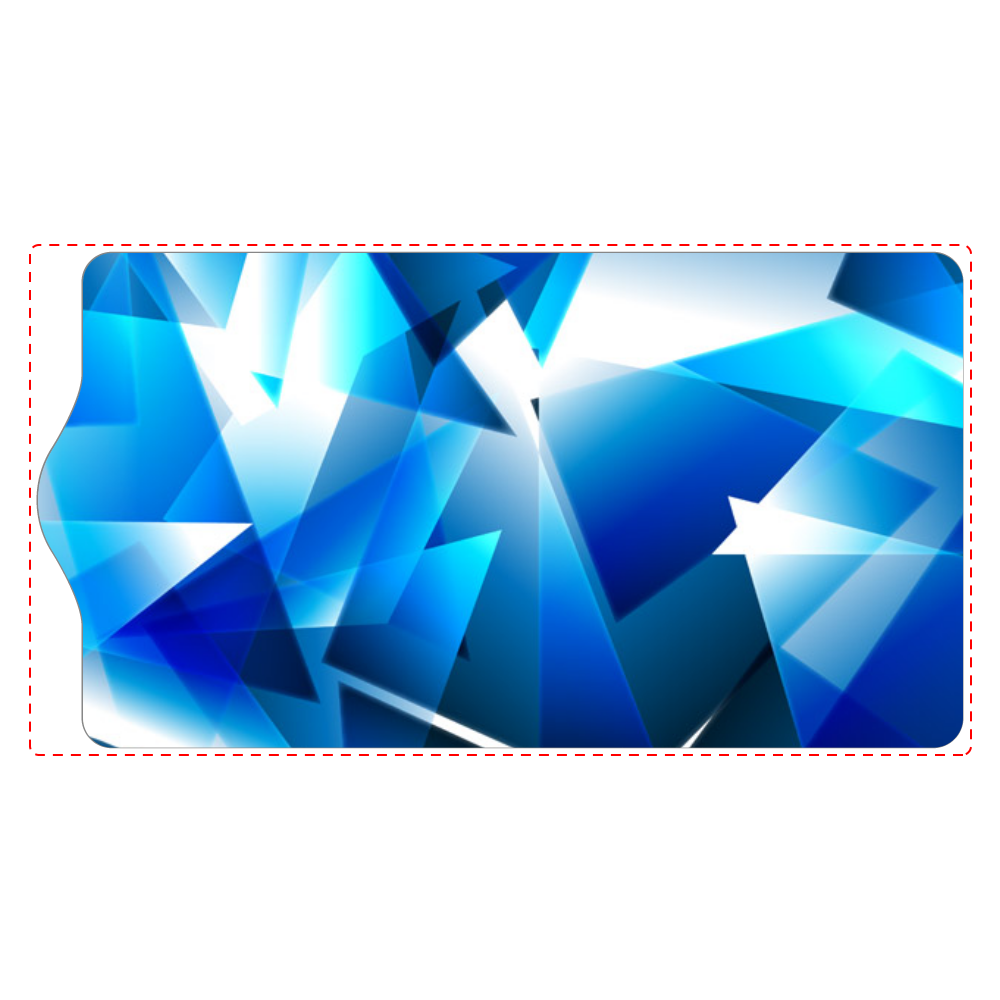 ガラス青デザインキーケース1