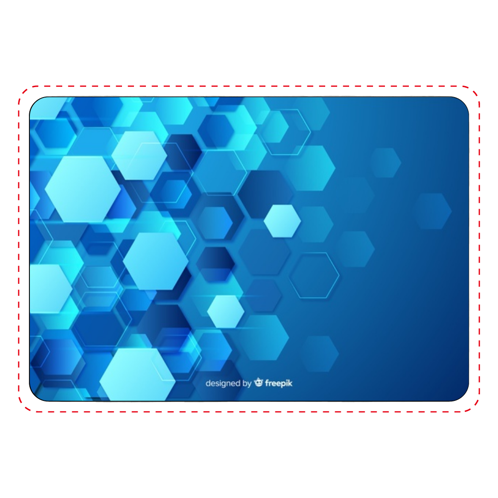 六角形(青)デザインカード収納ケース1