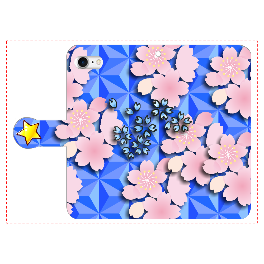 桜　iPhone8 手帳型