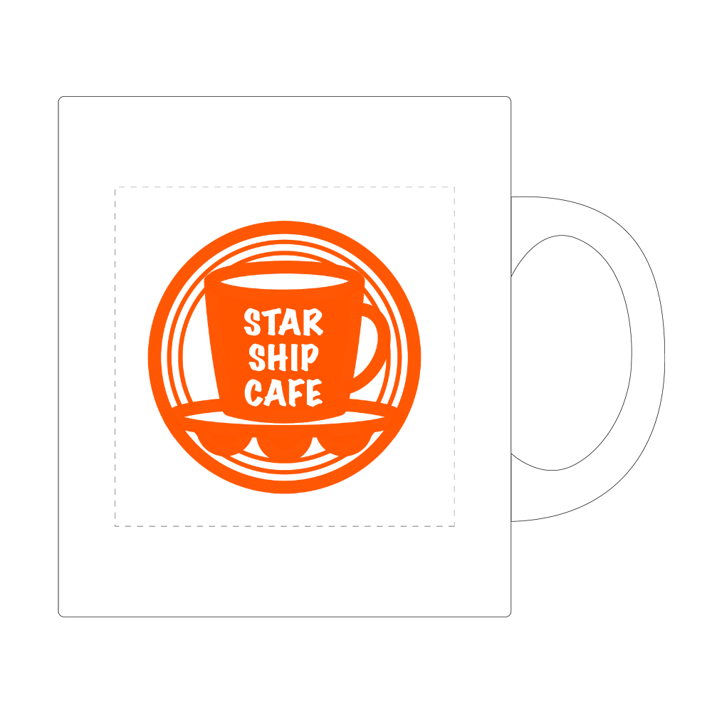STARSHIPCAFE(Logo)／ワンポイントマグカップ ワンポイント マグカップ