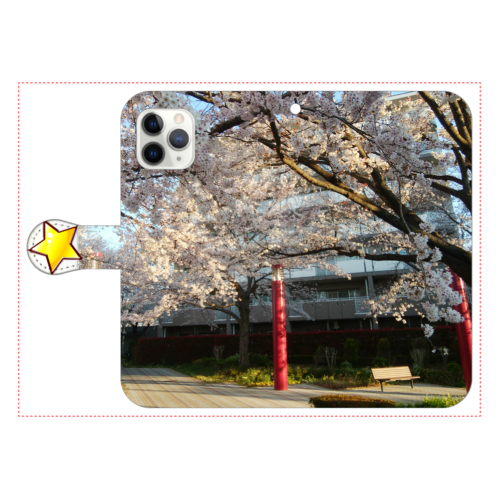 桜2　iPhone11 Pro 手帳型