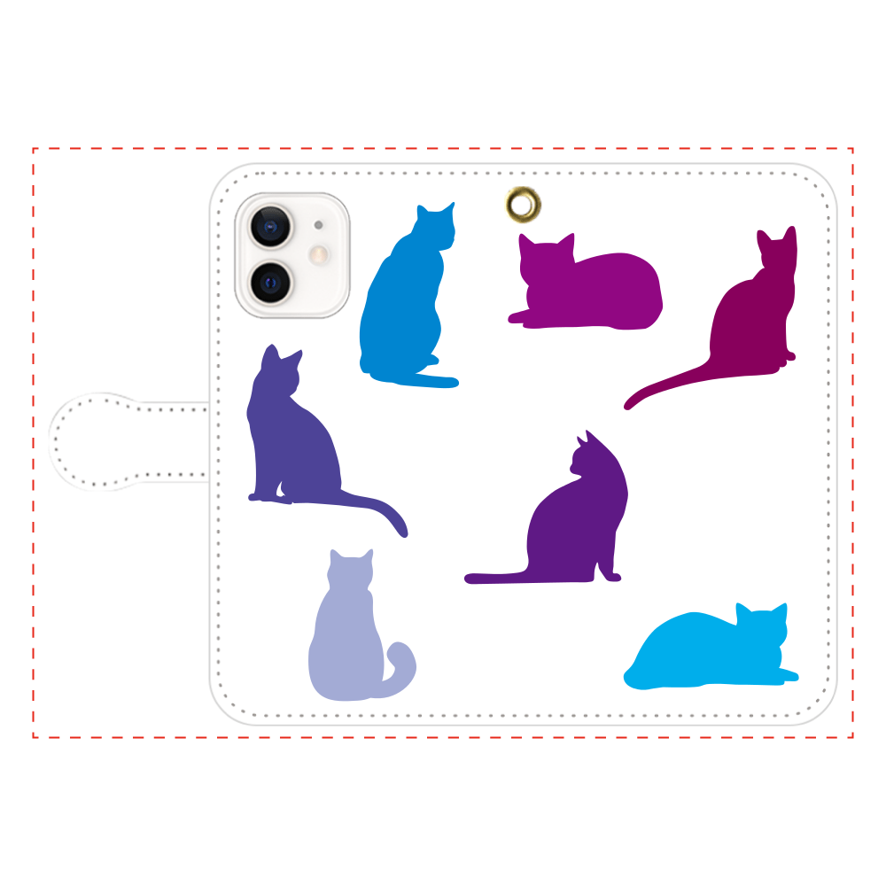 猫たちのiPhone12/12pro 手帳型スマホケースiPhone12/12pro 手帳型スマホケース1