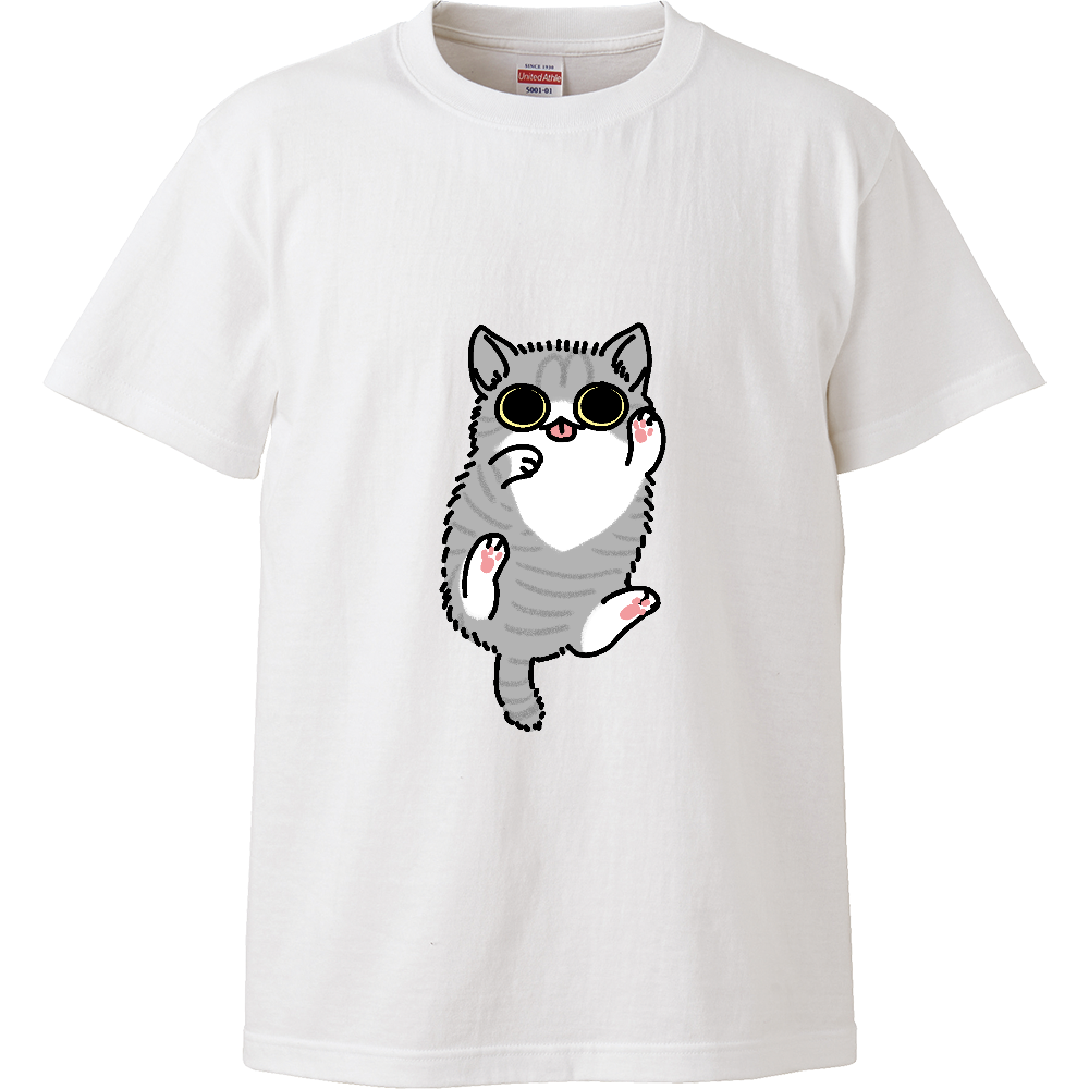 ごろごろ猫（大） ハイクオリティーキッズTシャツ