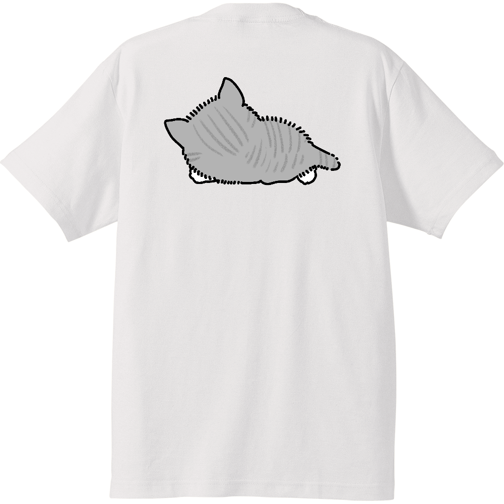 べったり子猫（大）ハイクオリティーキッズTシャツ2