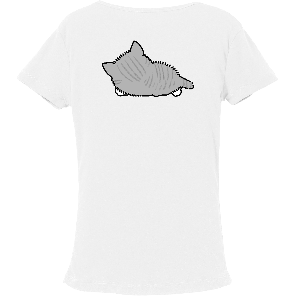 べったり子猫（大）フライスTシャツ2