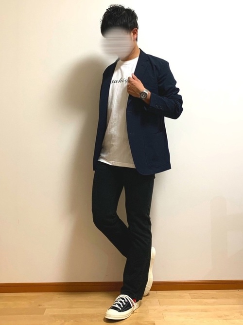 オリジナルTシャツコーデメンズ