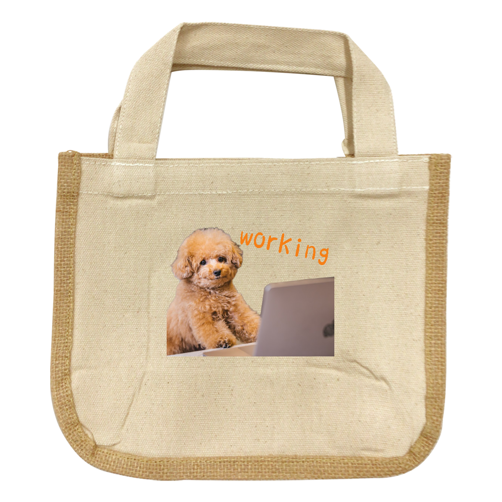 ジュート＆キャンバスコンビトート（S）