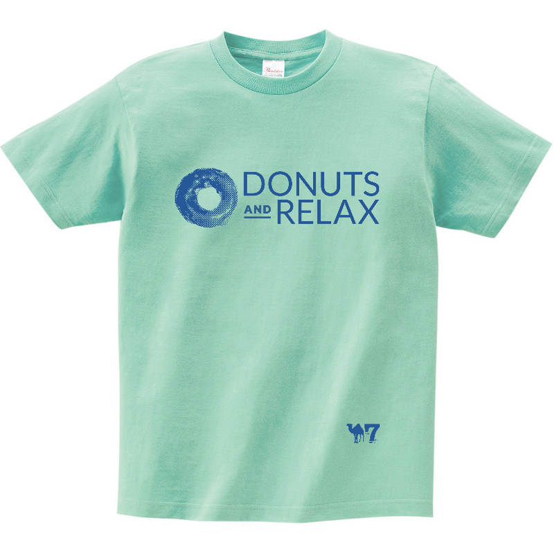 DONUTS AND RELAX 7th Anniv（青ロゴ）-定番Ｔシャツ