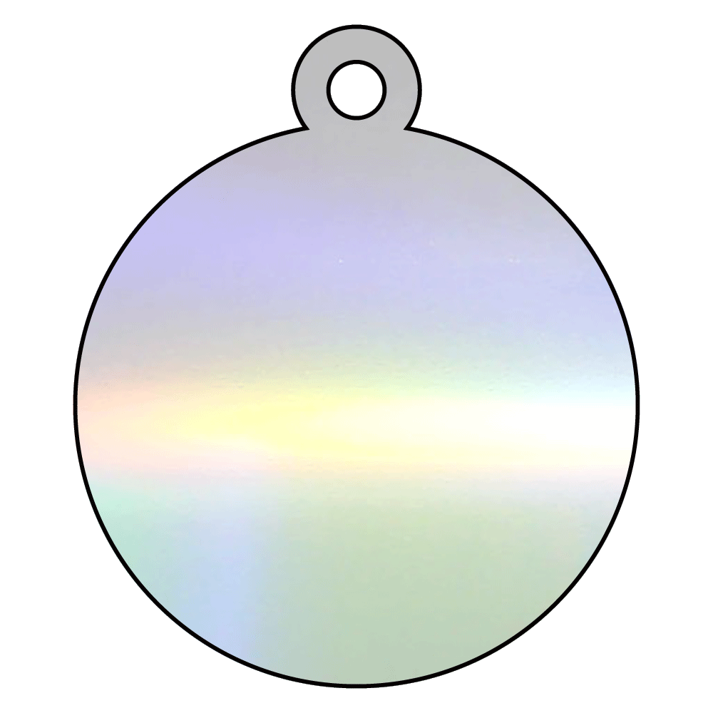 ホログラムアクリルキーホルダー（丸型）4cm オーロラ