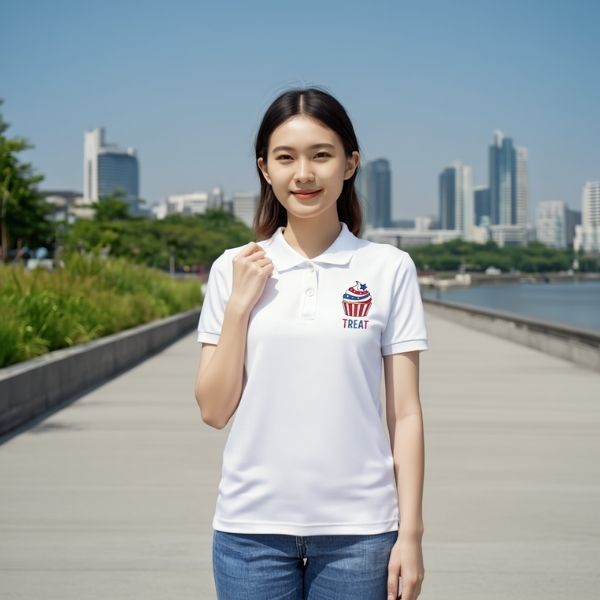 CVC鹿の子ドライポロシャツ