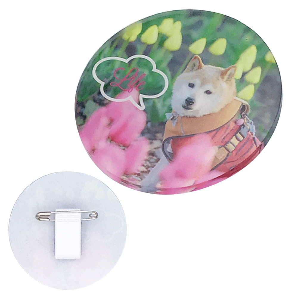 Acrylic badge round (Φ60mm)