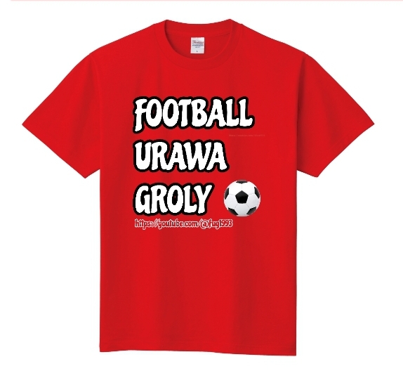 FOOTBALL/URAWA/GROLY  RED Tシャツ  -定番Ｔシャツ