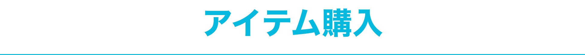 アイテム購入