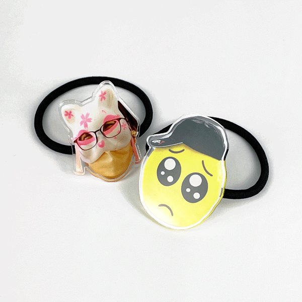 フリーカットアクリルヘアゴム