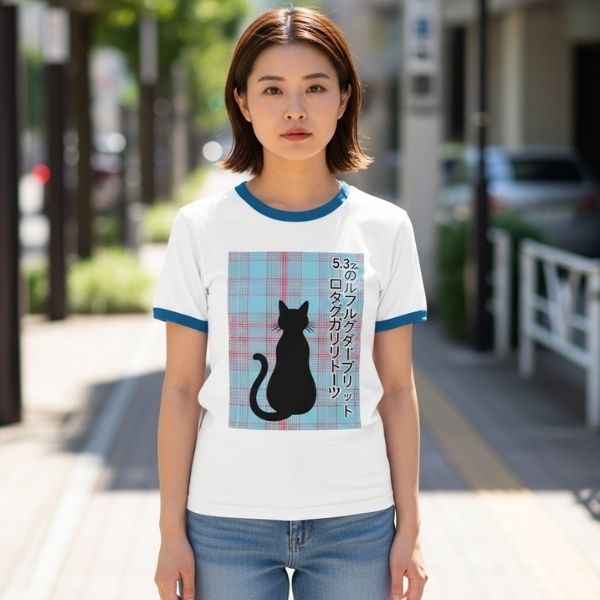 5.3oz プレミアムコットン ジャパンスペック リンガーTシャツ※４営業日
