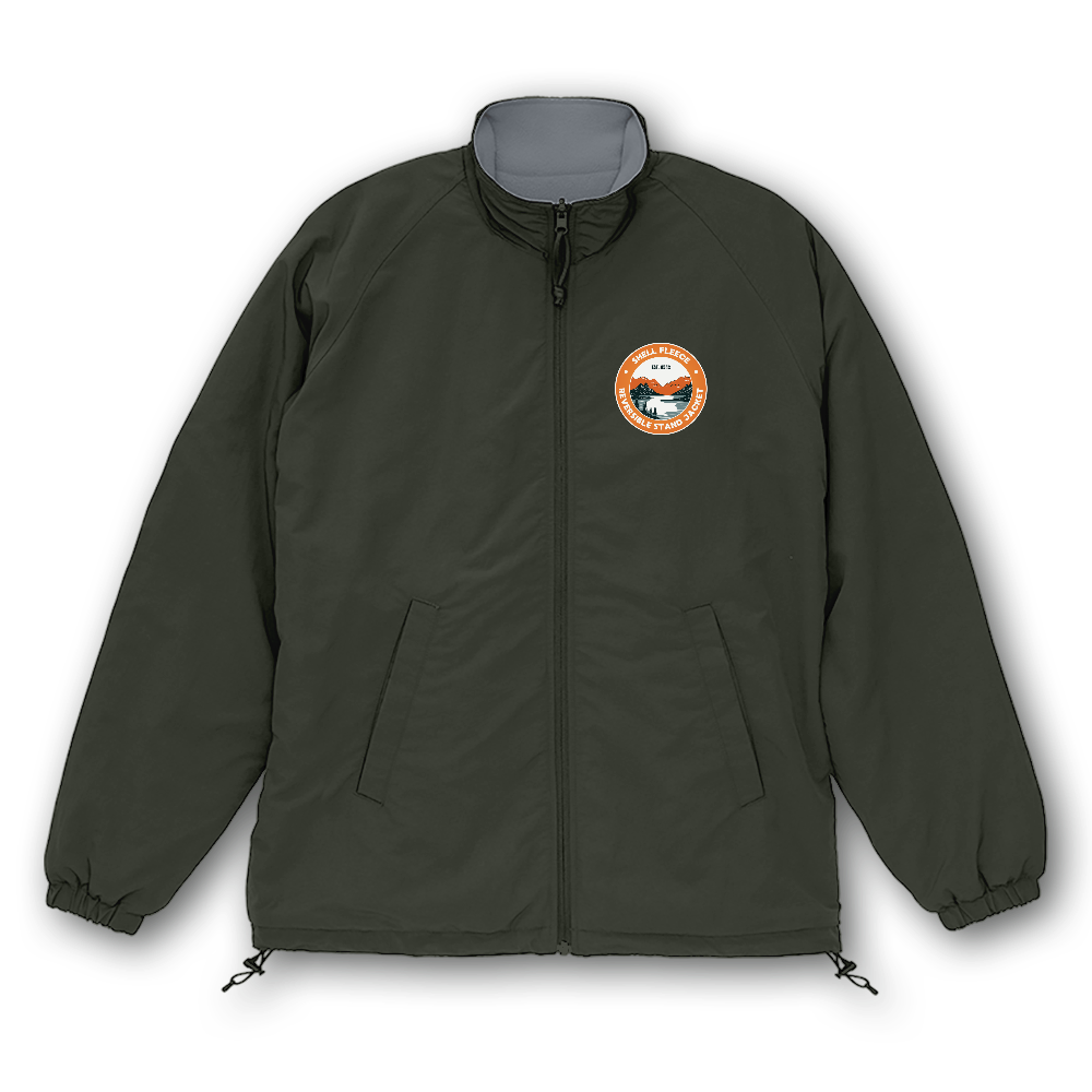 シェル フリース リバーシブル スタンド ジャケット