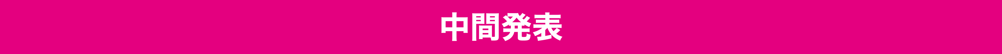 中間発表